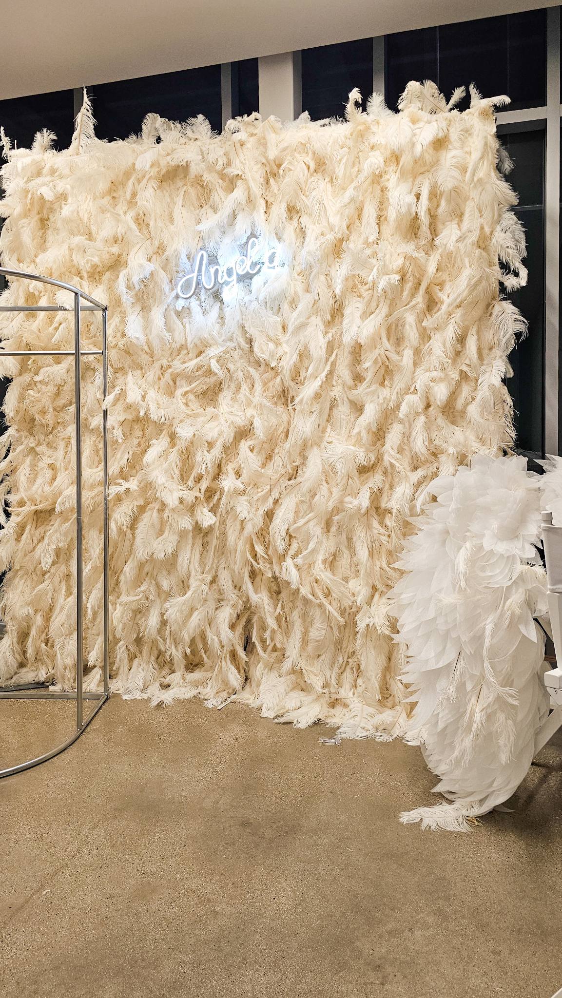 Textured Champagne Feature Wall by Gigi Backdrops